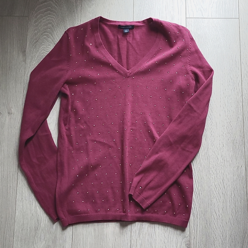 Tommy Hilfiger 100% cotton v neck sweater